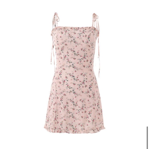 Floral pink dress - Picture 7 of 8